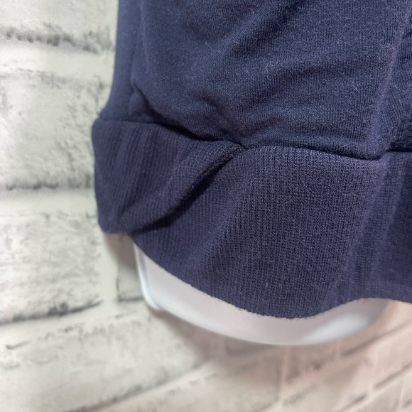 Yogalicious Blue Mock Turtleneck Thumb Hole Top Medium - Picture 3 of 8